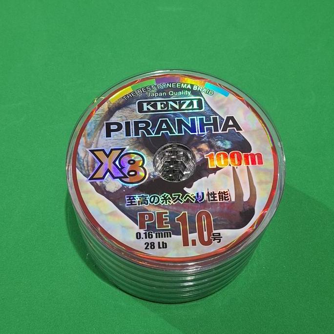 Senar Pancing PE PIRANHA X8 100M Termurah
