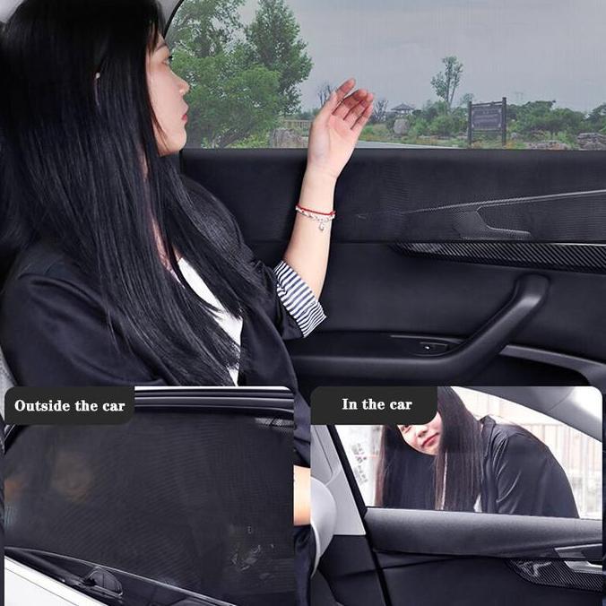 Tirai Sunshade Mobil Anti-Panas & Anti-Silau Tirai Mobil Anti Panas Tirai Mobil Anti Nyamuk Tirai Ka