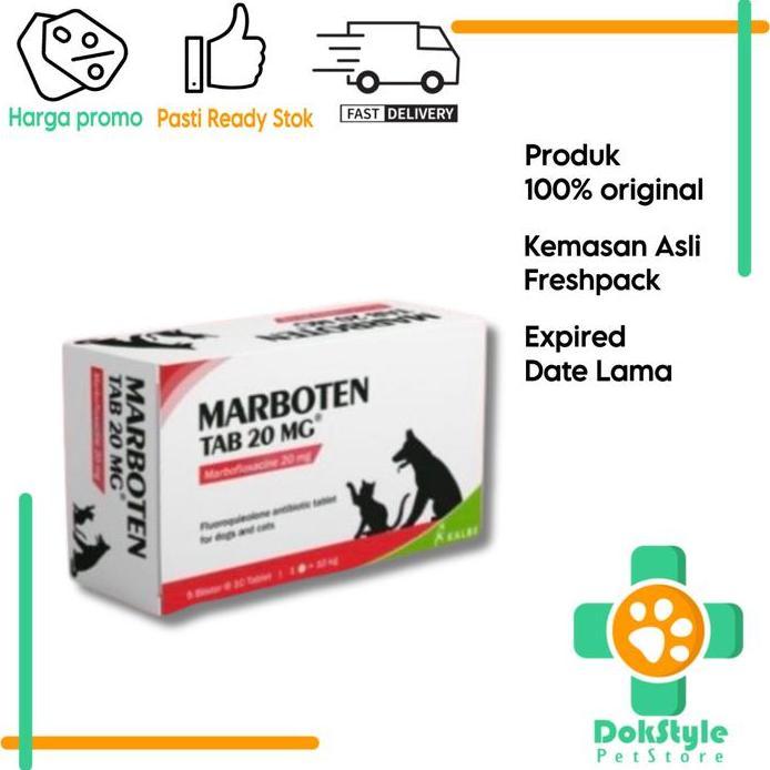 Marboten tabs 20mg marbocyl tablet antibiotik kucing