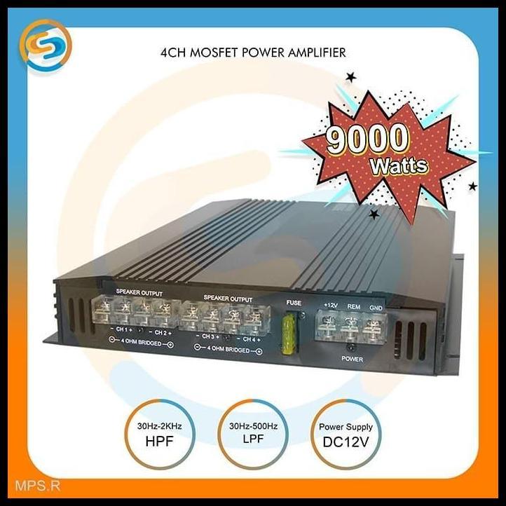 GRATIS ONGKIR POWER AMPLIFIER MOSFET 4 CHANNEL POWER AMPLI MOBIL 4CH MPS R 