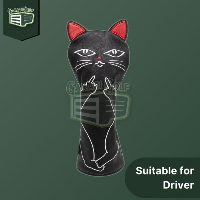 Naughty Cat Driver Head Cover Golf - Sarung Stick Club Headcover