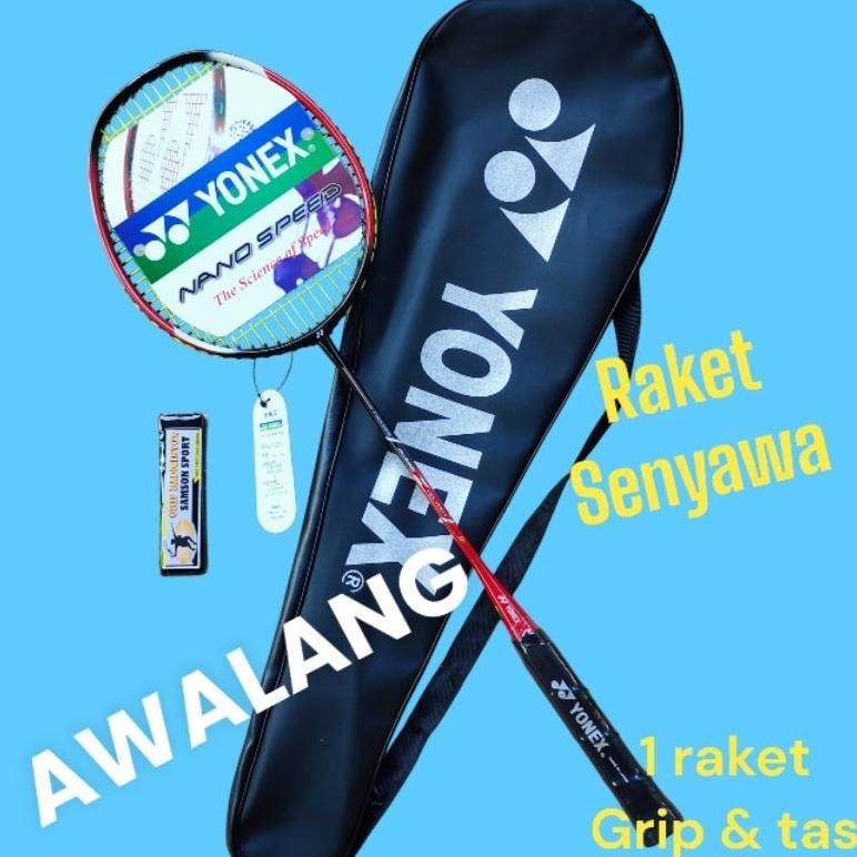 CUCI GUDANG CUCI GUDANG Raket bulutangkis senyawa berlogo PBSI 1 RAKET 1 GRIP 1 TAS raket badminton 