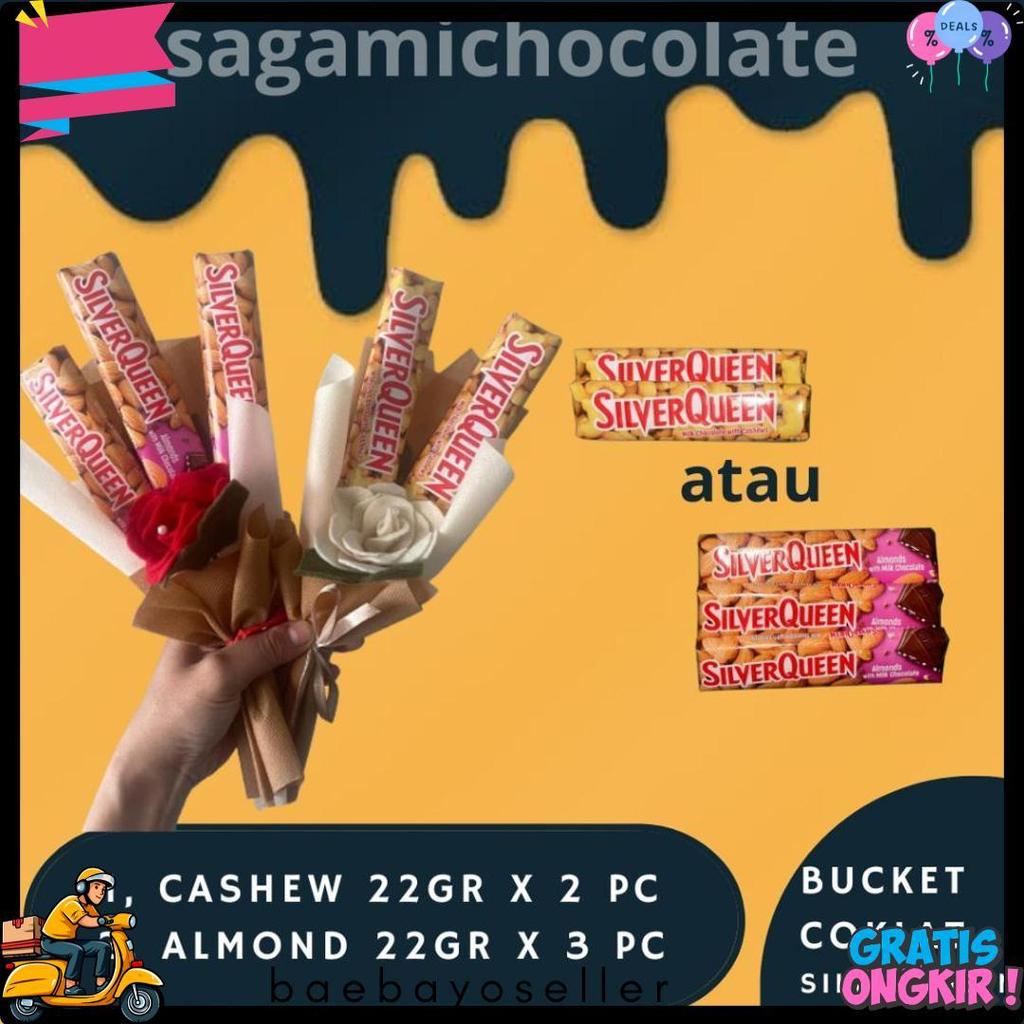Buket Coklat Silverqueen / Buket Wisuda Murah / Buket Kado Ulang Tahun / Buket Perpisahaan / Buket C