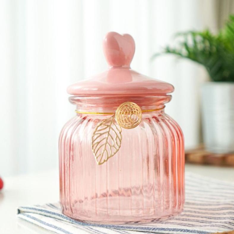 Toples Kue Viral |Toples Snack | Kue Lebaran Kaca Pink untuk 1 pcs toples Terbatas