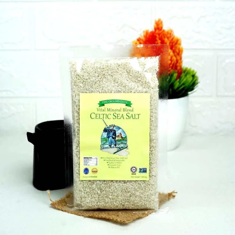 Celtic Sea Salt Fine and Coarse 200gr/Garam kasar dan halus 200gr