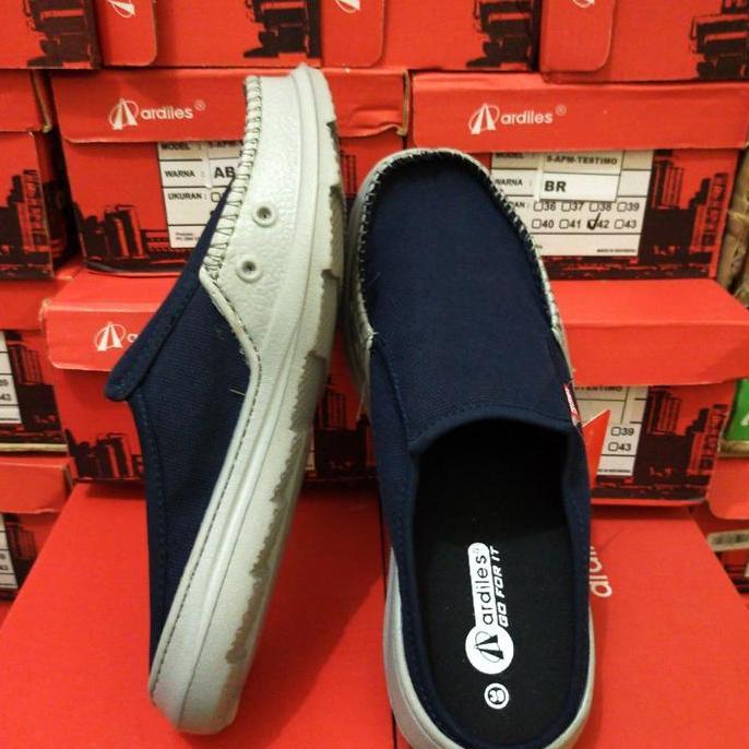 Sandal sepatu selop karet Ardiles Manco Biru orinal