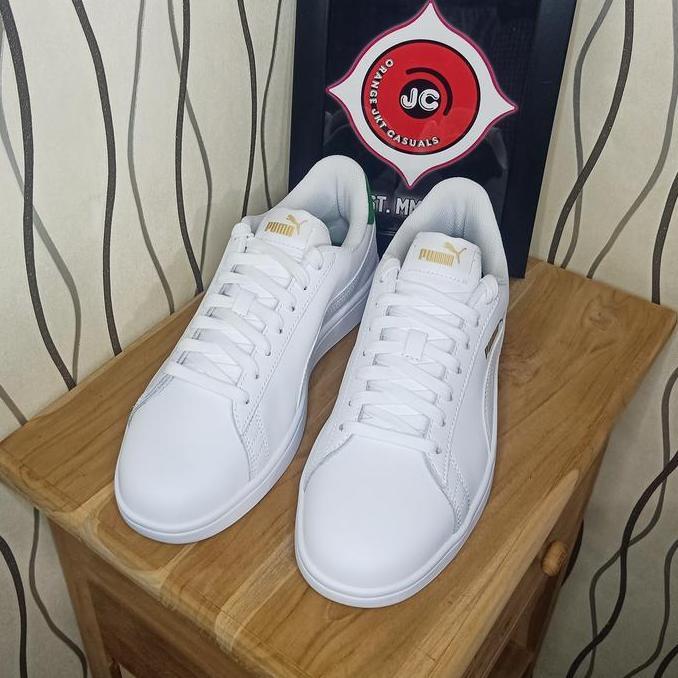 Puma Smash V2 Leather White Green Orinal