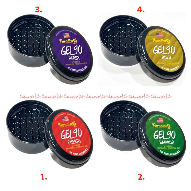 Paradise Air Gel 90 Air Freshener Pewangi Untuk Mobil Cherry Bamboo Berry Gold Paradais Parfume Car