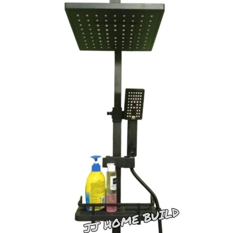 Shower Tiang Bano Black/Hitam/Dingin/Shower Set/Shower Column