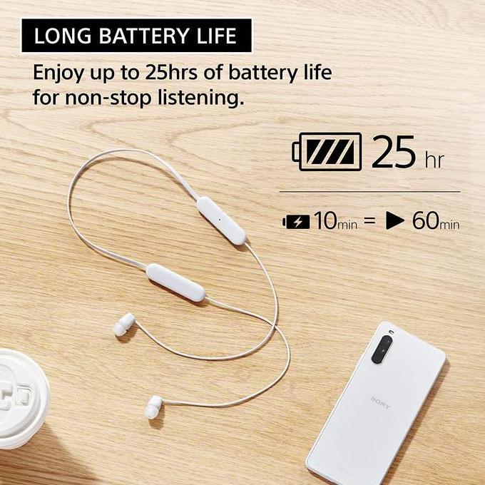 SONY CENTER Sony WI-C100 Earphone Wireless In-ear Headphones WI C100 Bluetooth Earphone WIC100 Terla
