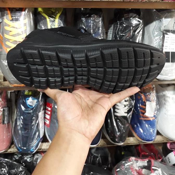 sepatu sneakers hitam polos SPOTEC hexa orinal