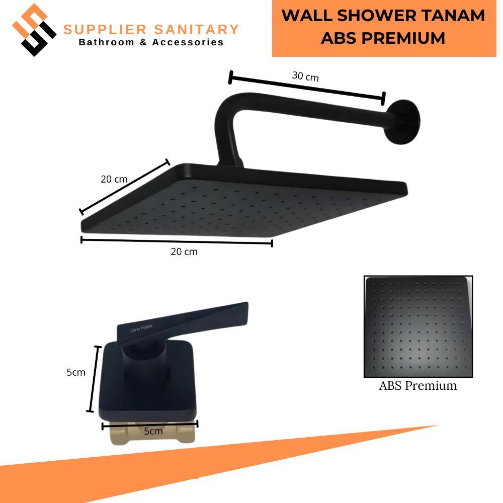 Wall Shower Paket Stop Kran Tanam/Shower Mandi/Stop Kran Tanam