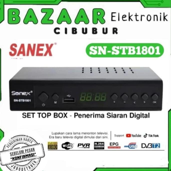 SET TOP BOX DIGITAL SANEX SNSTB1801 STB SANEX 1801 STB SANEX DIGITAL. BISA GRAB