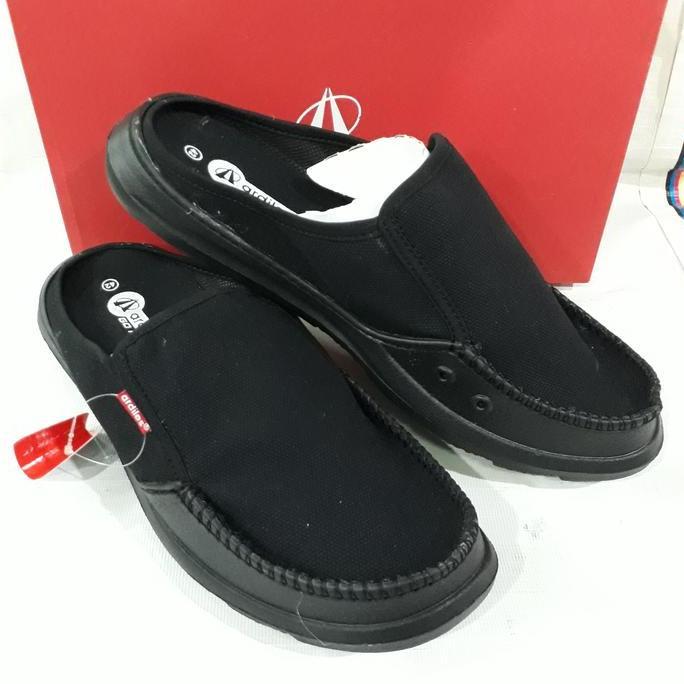 sepatu sandal slop karet pria Ardiles orinal hitam