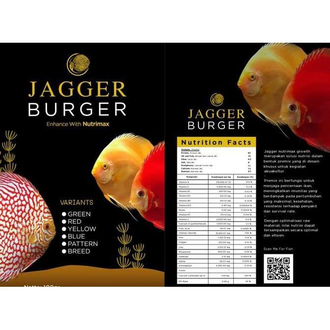 Jagger Burger with Nutrimax Suplemen Multivitamin