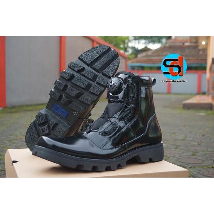 Sepatu PDH Boa - Sepatu Boa PDH - Sepatu PDH Tali Putar - Sepatu PDH