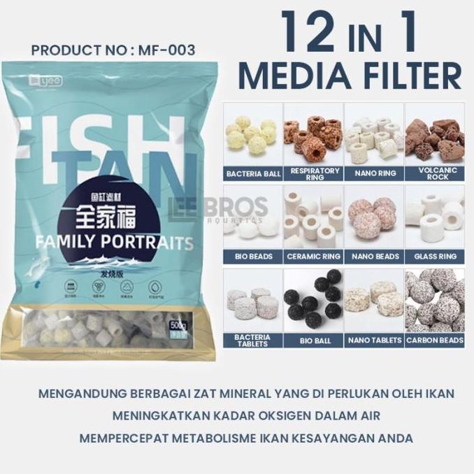 Media Filter Aquarium 12 in 1 Penjernih Air Aquarium
