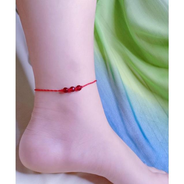 Promo` Gelang Kaki Mini Simple Modis Tali Nylon/ Tali Giok.