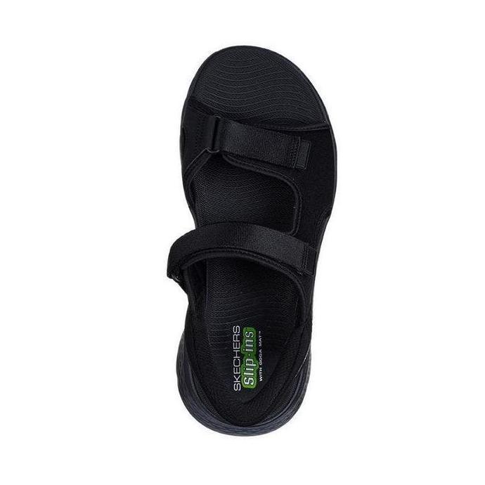 Skechers Sepatu sandal Pria Slip-Ins Go Walk Flex Men's Sandal - Black Orinal