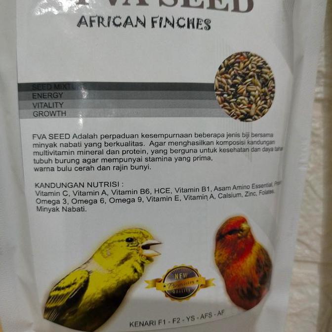 Tqs Pakan Burung Kenari Fva Seed African Finches Untuk Ys/F1/F2/F3/Af/Ls