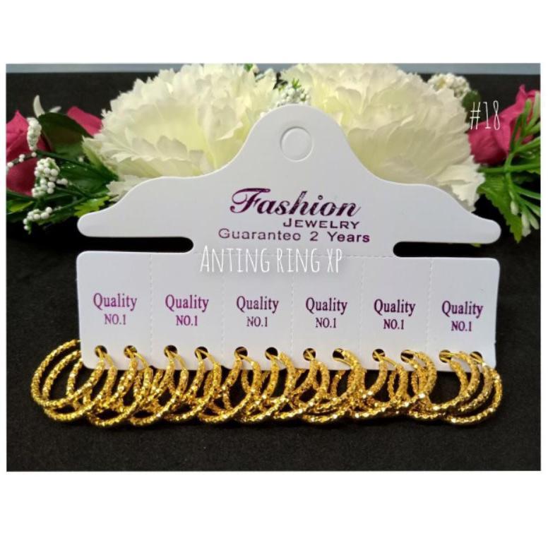 Exclusive` Rs_Anting Xuping Hook/Gipsy/Bulat ..Utk Anak/Dewasa...Ukuran Kecil Sampai Besar..