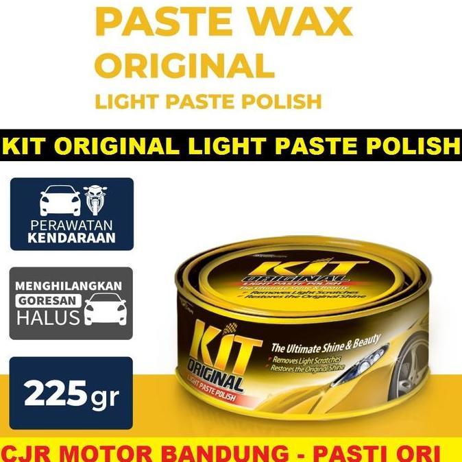 ferdyshops - wax kit original paste polish 225gr kit wax pasta kaleng kuning poles