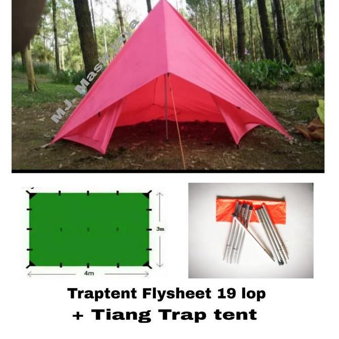 Traptent Flysheet 19 loop + Tiang