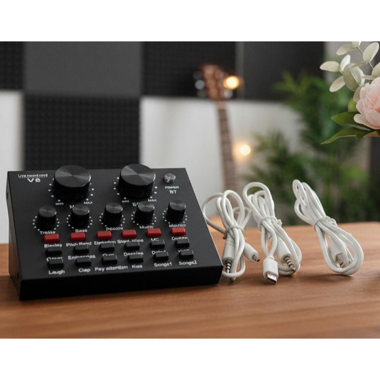 Sound card V8 / Mixer Bluetooth SoundCard V8 Audio Usb External