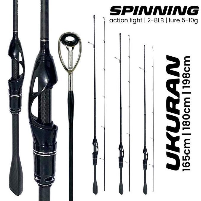 BANOKILO_ECER - PUSAT ALAT PANCING - 1 SET JORAN PANCING SPINNING & CASTING 1.65M 1.80M GAGANG KARBO