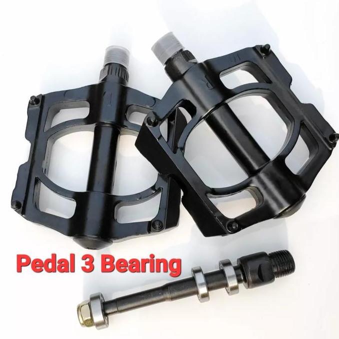 Pedal Bearing 3 Alloy Anti Slip Pedal Sepeda Lipat MTB Roadbike