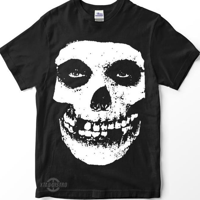 Kaos band MISFITS logo kaos Misfits punk skulls danzig
