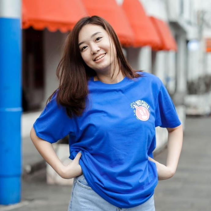 Kaos Distro NO CHILL BLUE New States Apparel 7200 Premium Cotton