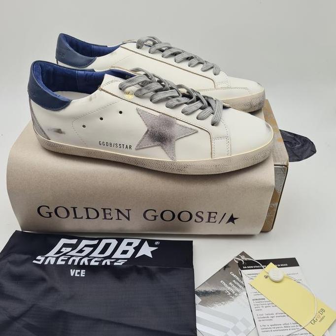 Golden Goose Superstar GGDB Suede Star with Blue Heel [Hypeware]