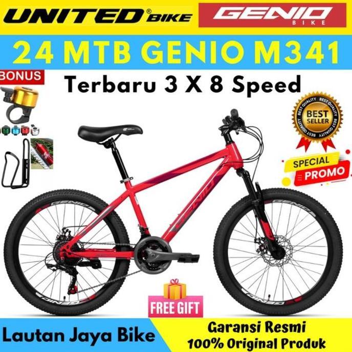 Sepeda Gunung 24 Mtb Genio M346 By United