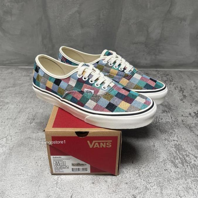 Vans Authentic Woven Chekerboard Multicolour Orinal - Vans Authentic