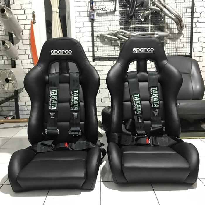 Jok Racing Sparco Torino Bahan Kulit Sintetis Original Dan Terpercaya