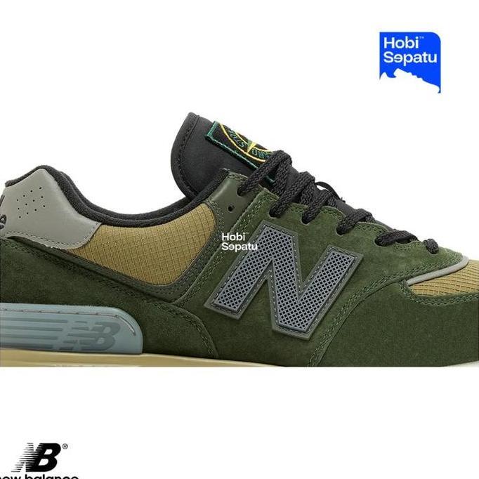 Sepatu New Balance 574 Legacy Stone Island Dark Green