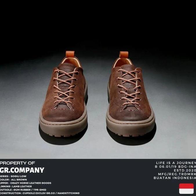 Gany - Sogili Low - Sepatu Sneakers Kulit