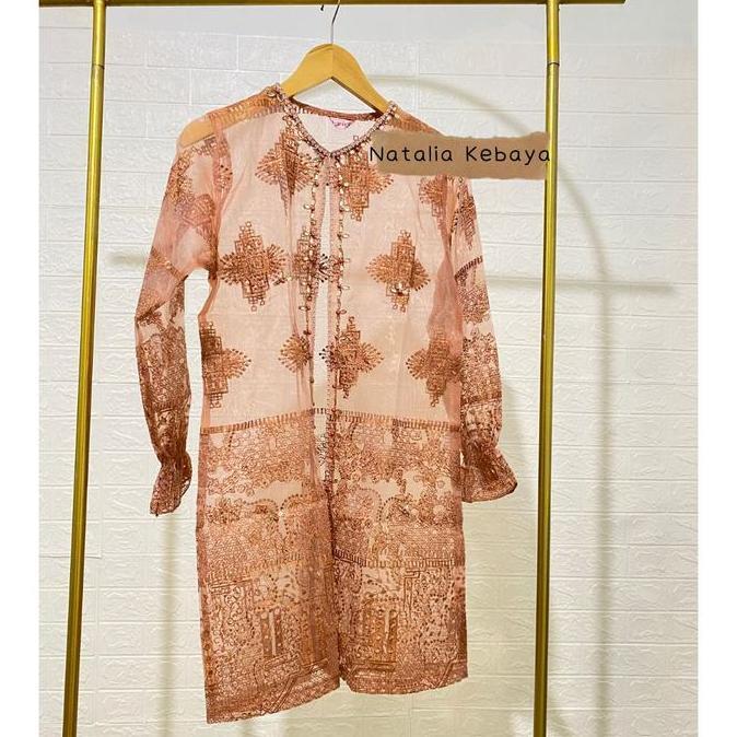 CLAUDIA OUTER ORGANZA PAYET || CARDIGAN ORGANZA FULL FAYET ~Natalia Kebaya