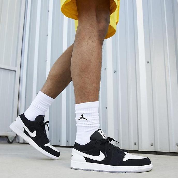 Sepatu Nike Air Jordan 1 Low - Black White Diamond