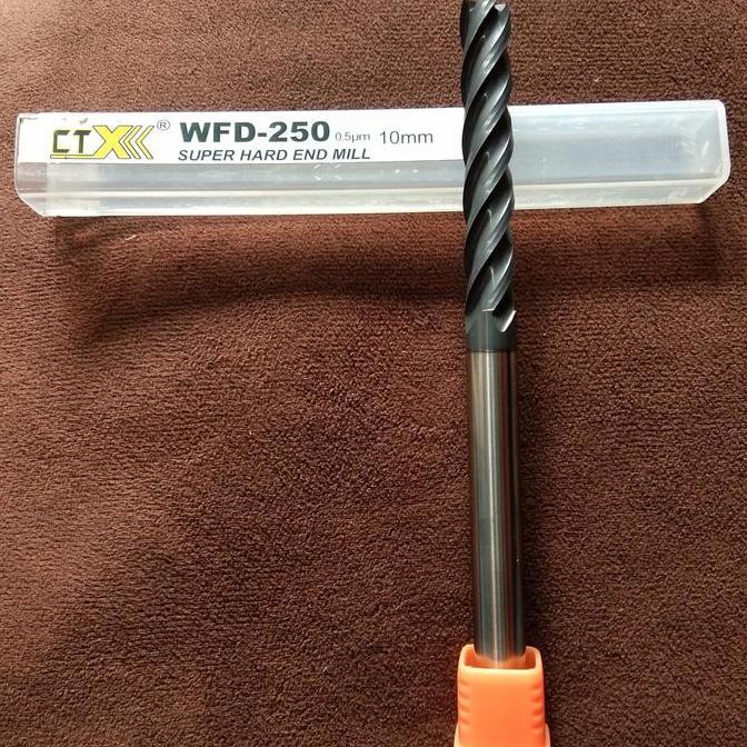 Endmill long carbide 10 x 150 mm merk CTX baru