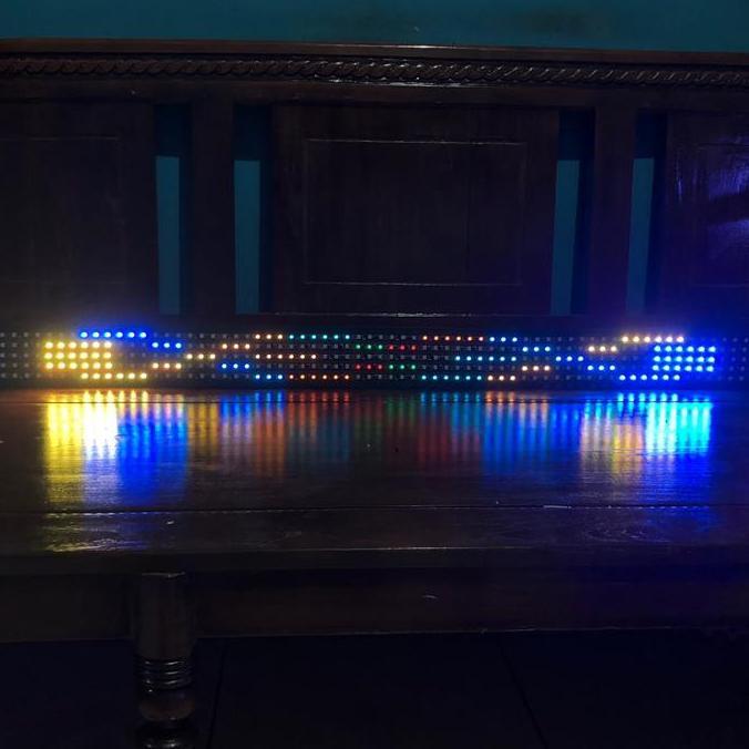 FREE ONGKIR STROBO RUNNING TEXT 5 BARIS BISA UBAH NAMA LEWAT HP MOBIL