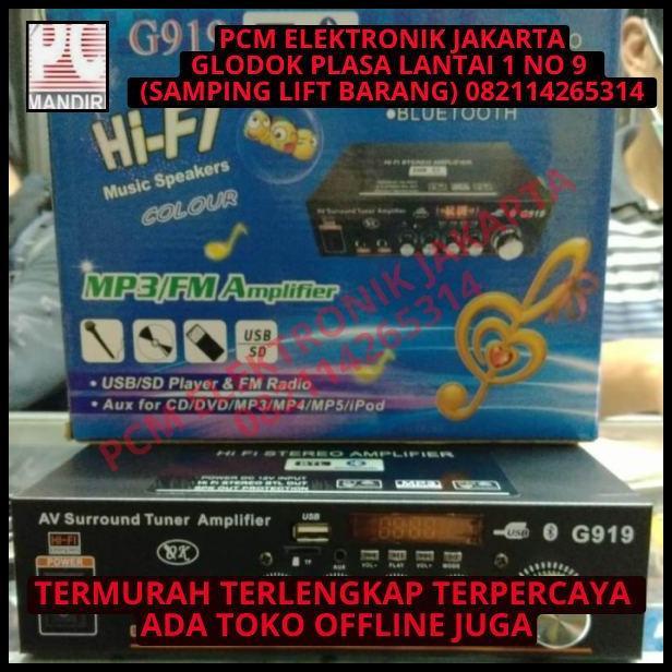 GRATIS ONGKIR USB MP3 AMPLIFIER BLUETOOTH G919 FM RADIO BUAT MOBIL RUMAH KARAOKE 
