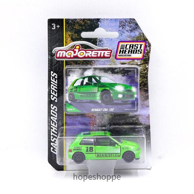 Majorette Castheads Series Renault Clio 16S Original Diecast Mobil Miniatur