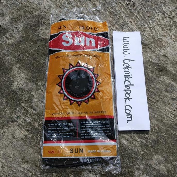 Ready Sarung Tangan Karet Hitam Sun Sarung Tangan Industri Berkebun Depok murah