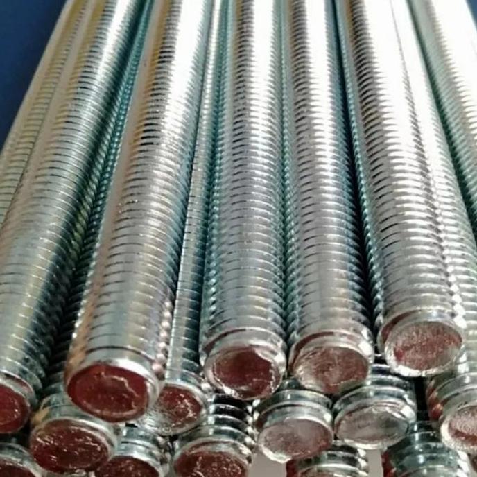 As Drat Long Drat M8 x 1 Meter Full Drat Galvanis