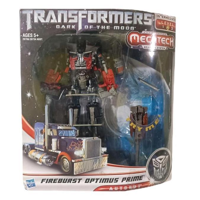 HASBRO TRANSFORMERS DARK OF THE MOON FIREBURST OPTIMUS PRIME VOYAGER CLASS ACTION FIGURE ORIGINAL