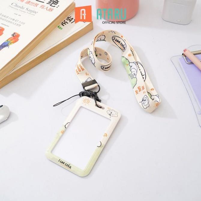 Ataru Holder Id Card Print 7 Tempat Kartu Lanyard Name Tag Holder Id Card Holder Lucu