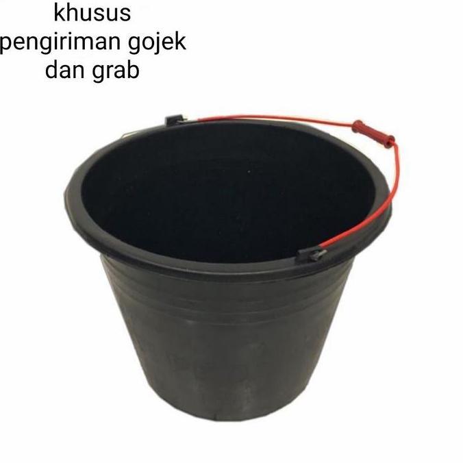 Ready EMBER HITAM UKURAN SEDANG/EMBER COR PLASTIK HITAM SEDANG murah