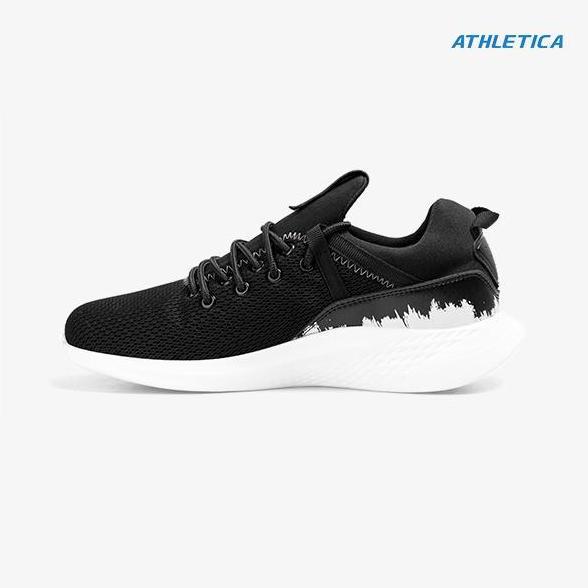 Geoff Max Athletica ATH-4 Black White Brush Sepatu Olahraga Pria Wanita Uni Sport Shoes Sneakers Cas